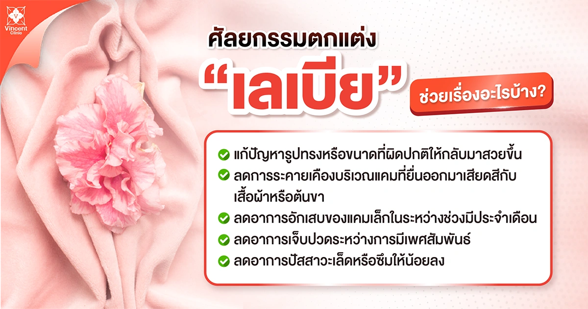 ศัลยกรรมตกแต่งเลเบียช่วยอะไร