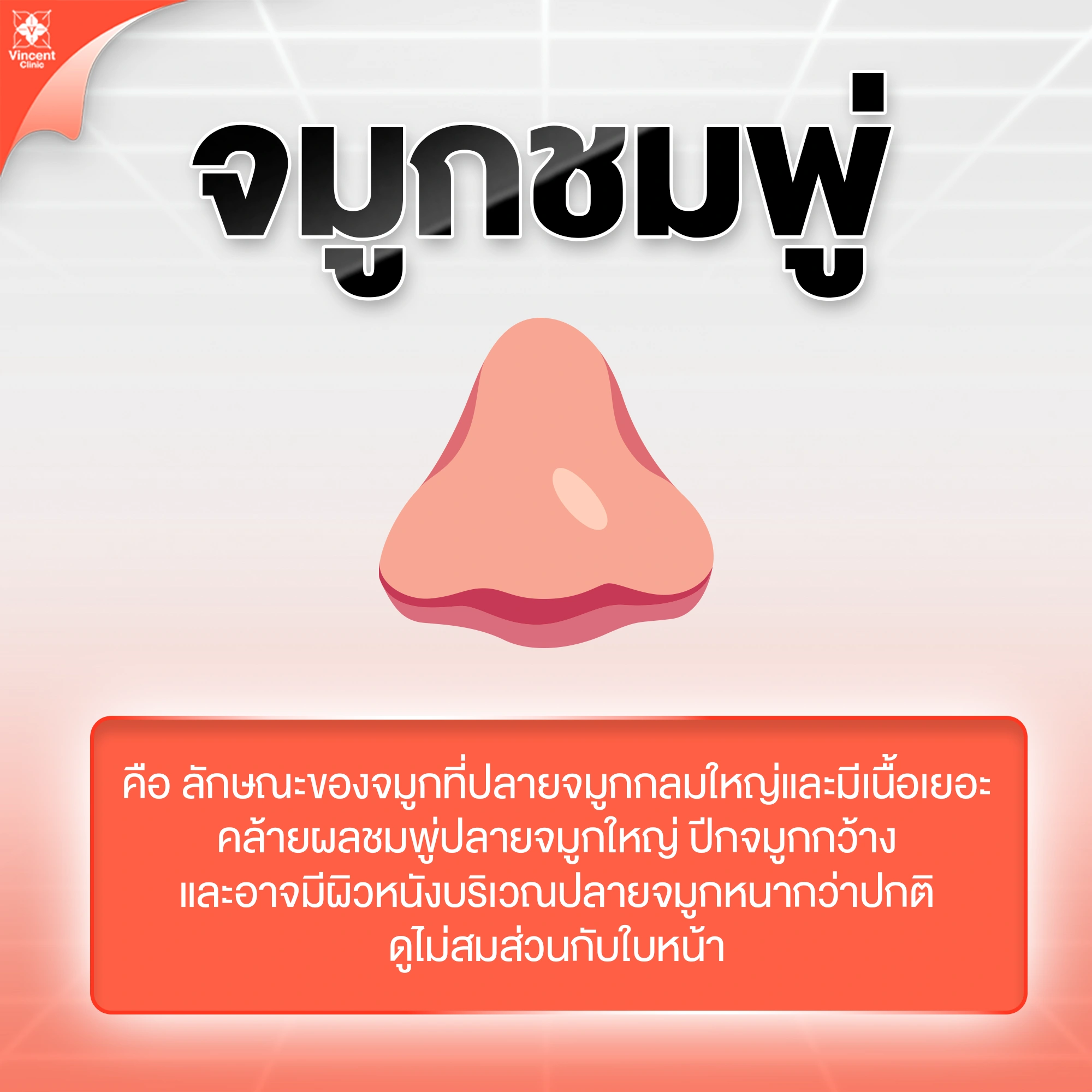 จมูกชมพู่ เกิดจากอะไร?