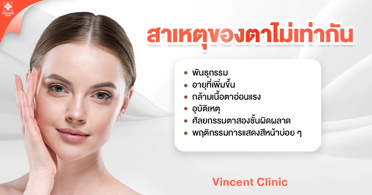 สาเหตุของตาไม่เท่ากัน