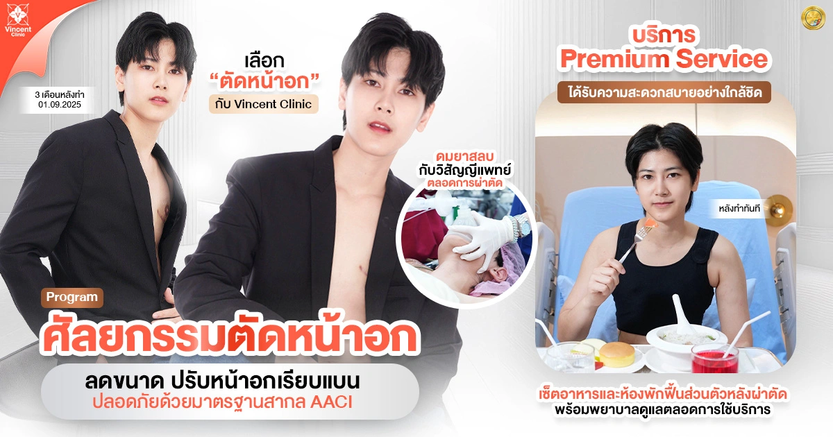 โปรแกรม ตัดหน้าอก ศัลยกรรมตัดหน้าอกทอม