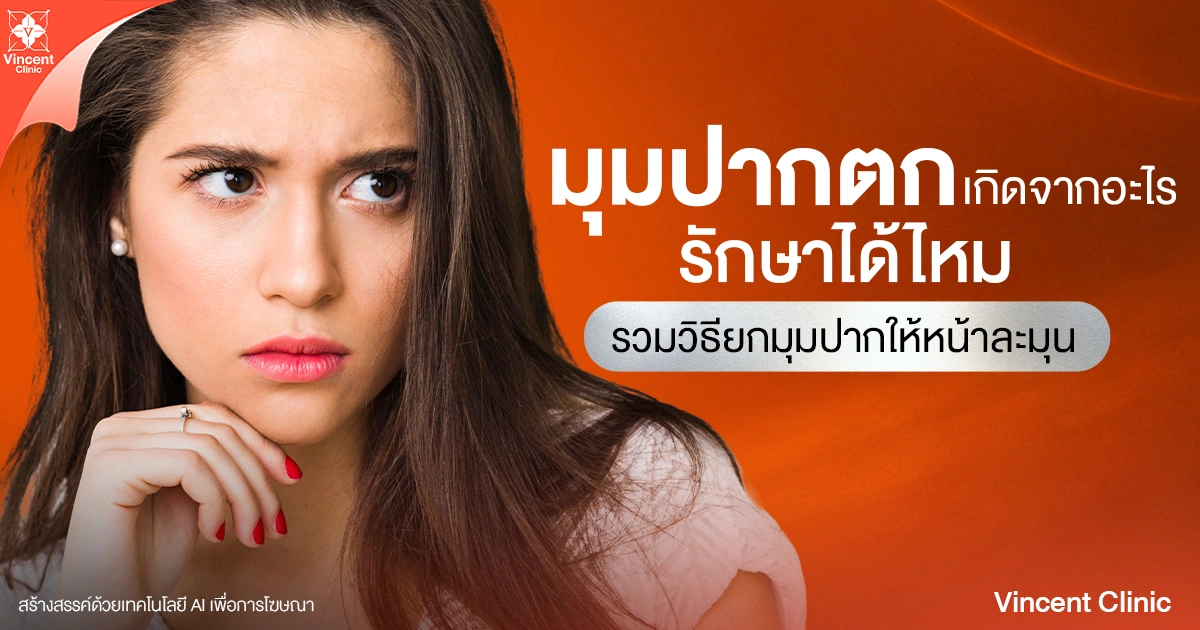 มุมปากตกรักษาได้ไหม