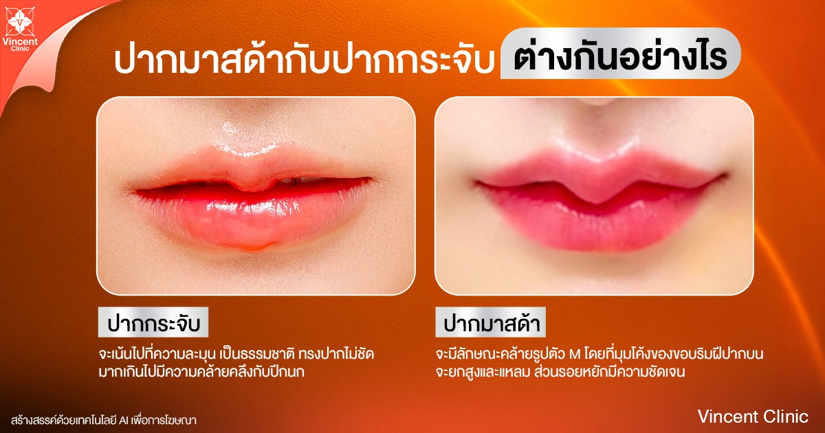 ปากมาสด้ากับปากกระจับต่างกันยังไง