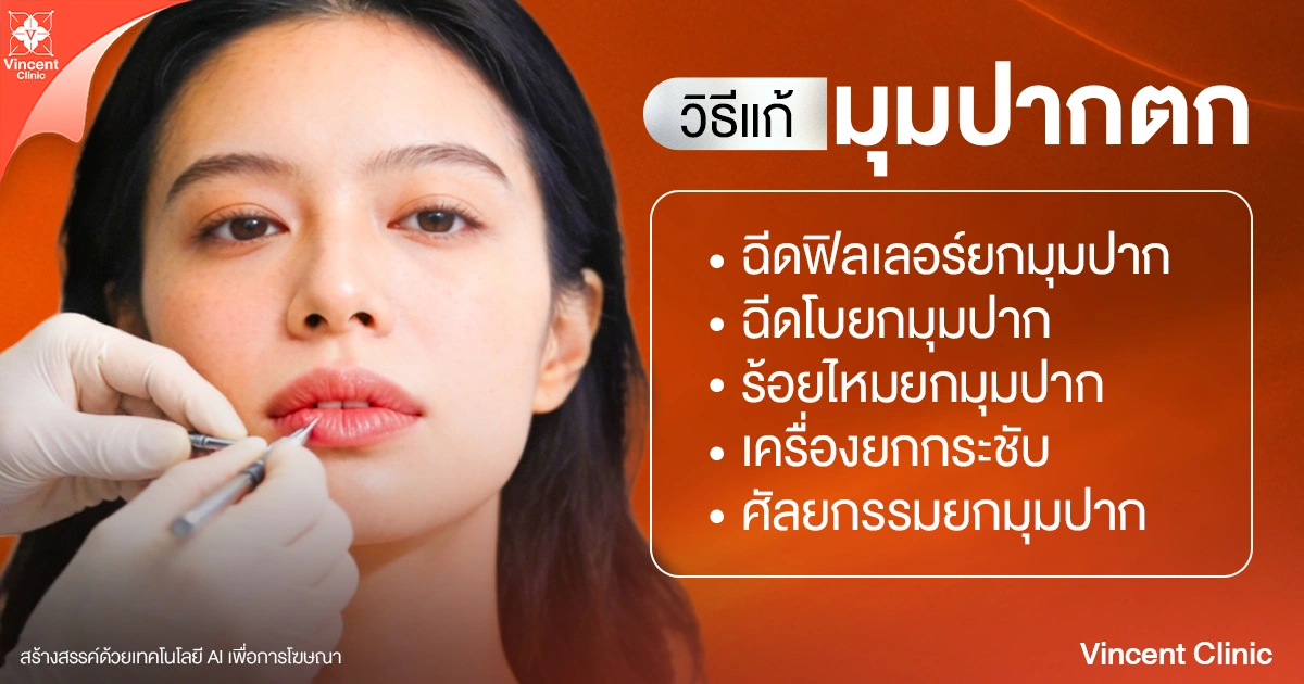 วิธีแก้มุมปากตก