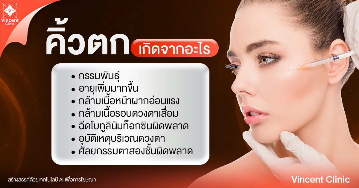 คิ้วตกเกิดจากอะไร