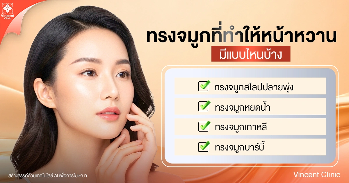 ทรงจมูกหน้าหวาน มีแบบไหนบ้าง