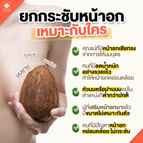 Breast lift surgery is suitable for whom